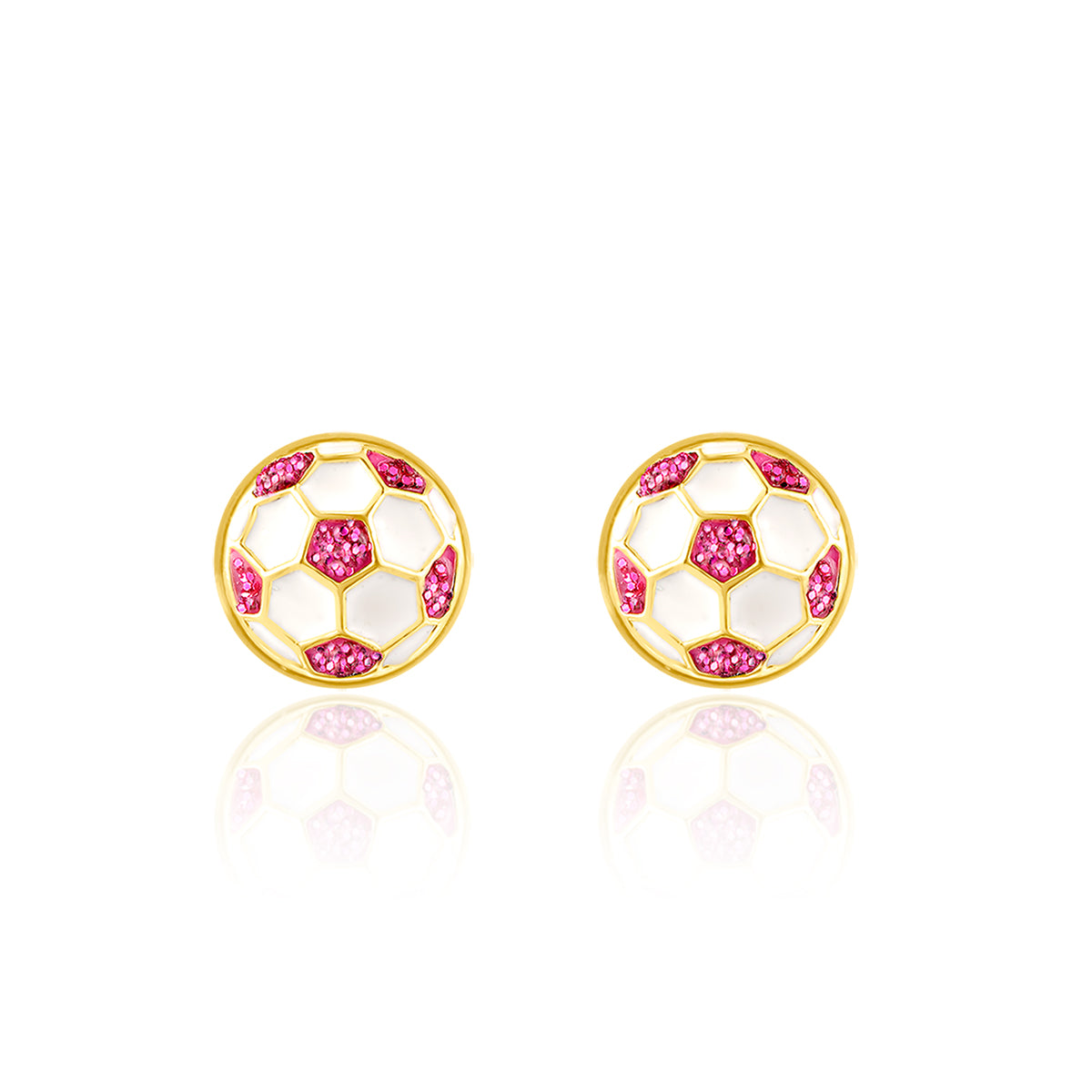 Soccer Ball Stud Earrings