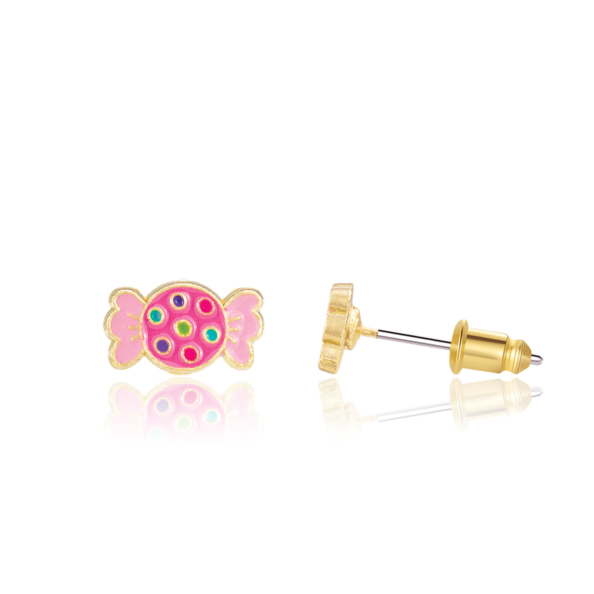 Retro Candy Cutie Enamel Stud Earrings
