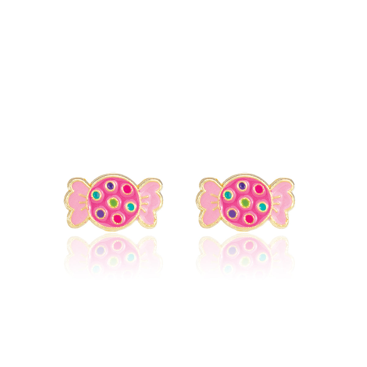 Retro Candy Cutie Enamel Stud Earrings