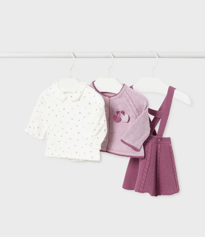 Babygirl 3-Piece Pinafore Set