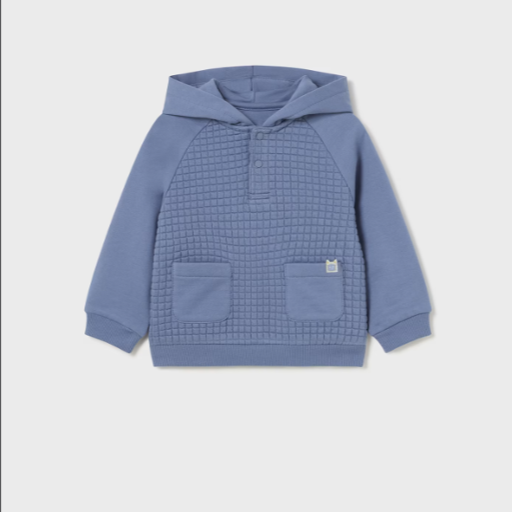 Infant Hoodie with Pockets, Steel Blue