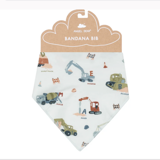 Construction Alphabet Bandana Bib