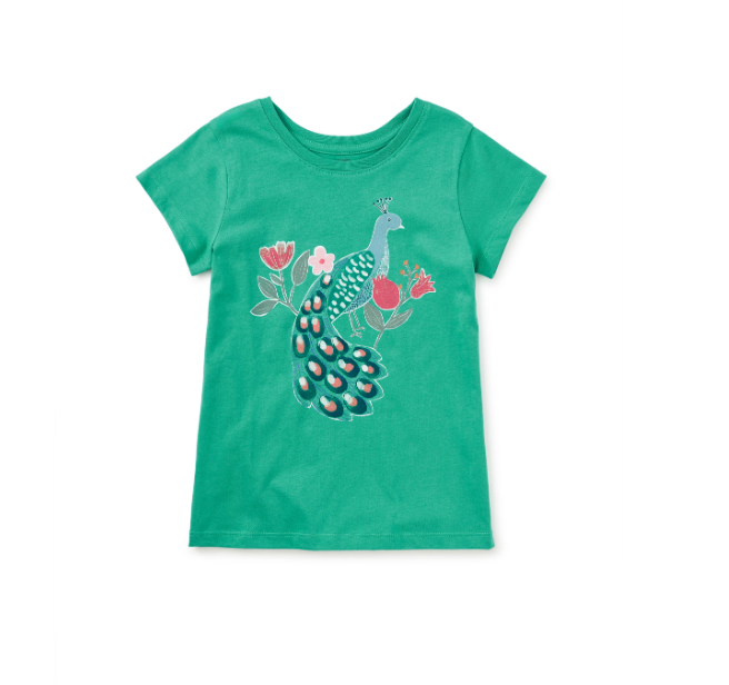 Girl Alhambra Peacock Graphic Tee
