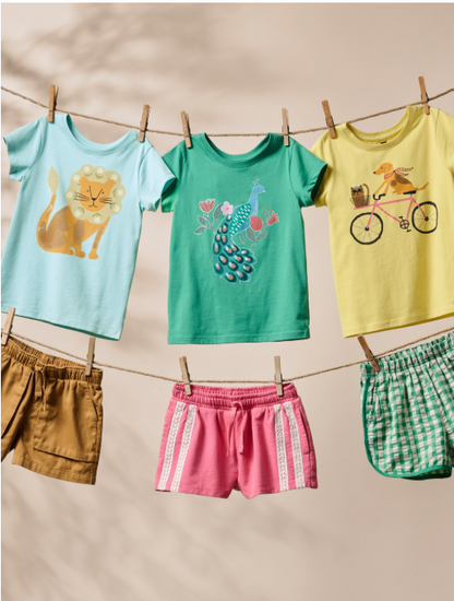 Girl Alhambra Peacock Graphic Tee