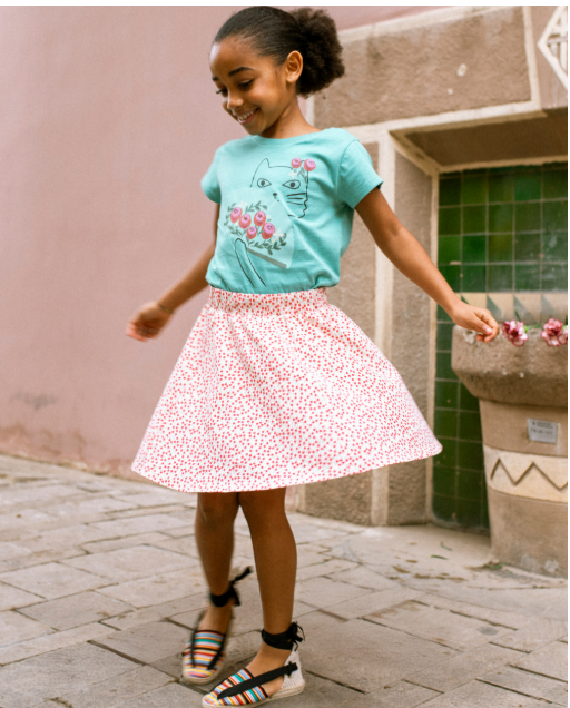 Girl Mini Rose Twirl Skort