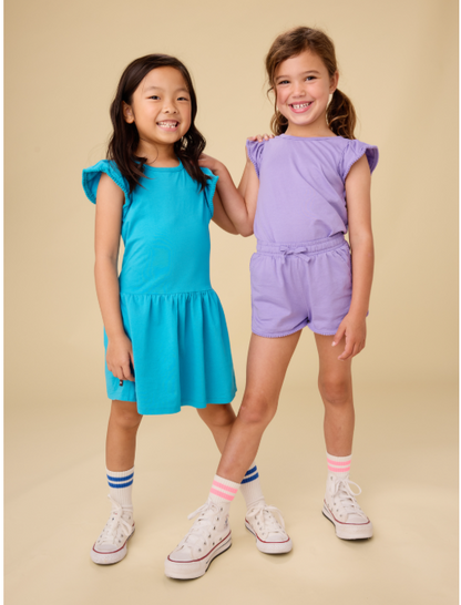 Girl Pom Pom Flutter Top
