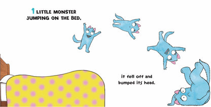 Five Little Monsters Jumping on the Bed Book