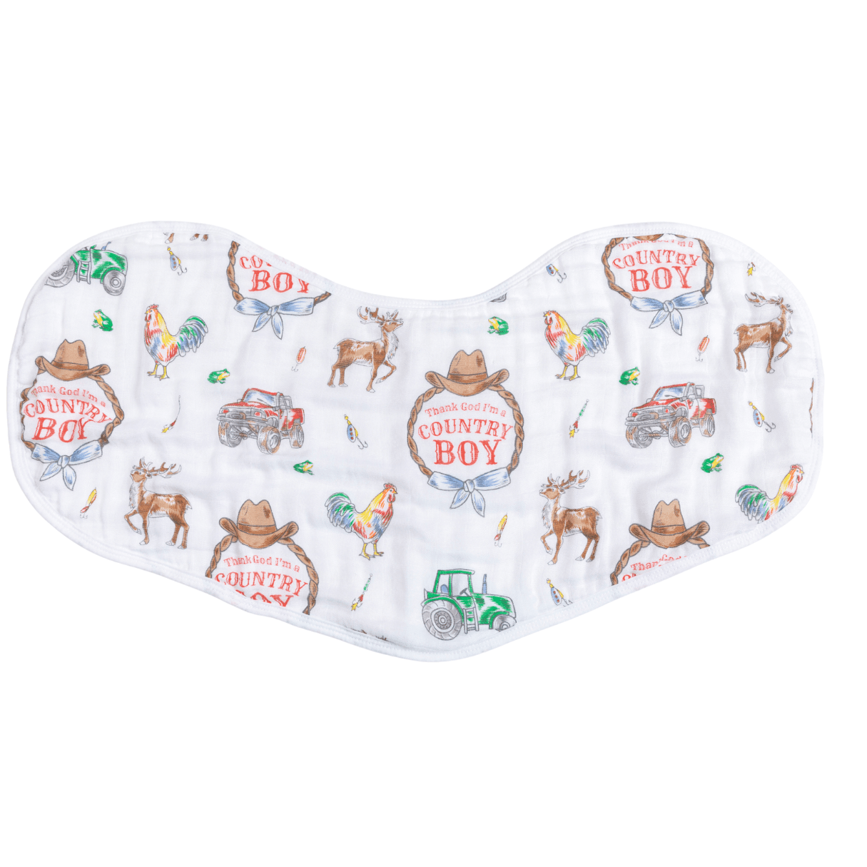 Country Boy Burp Cloth and Bib