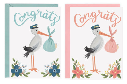 Stork Congrats - Card