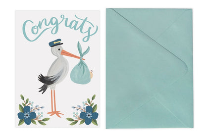 Stork Congrats - Card