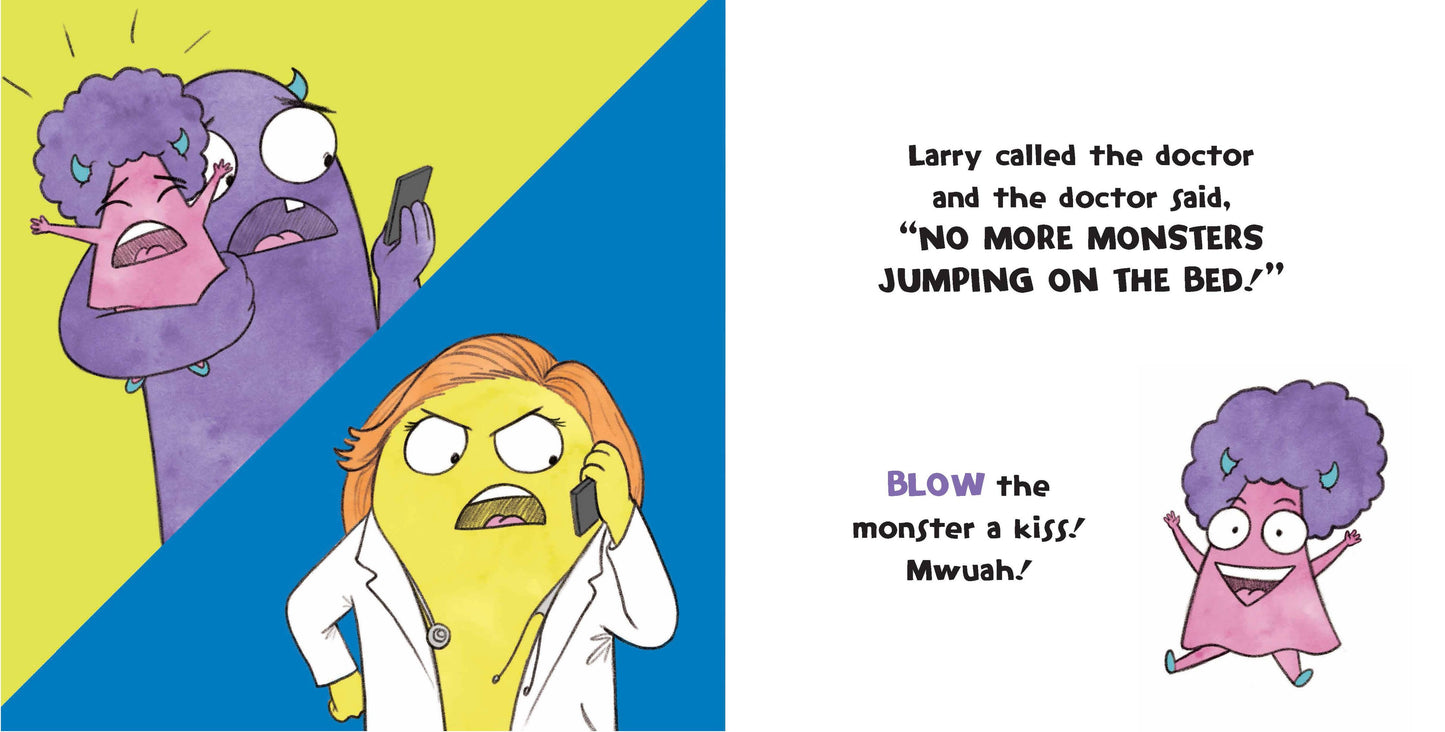 Five Little Monsters Jumping on the Bed Book