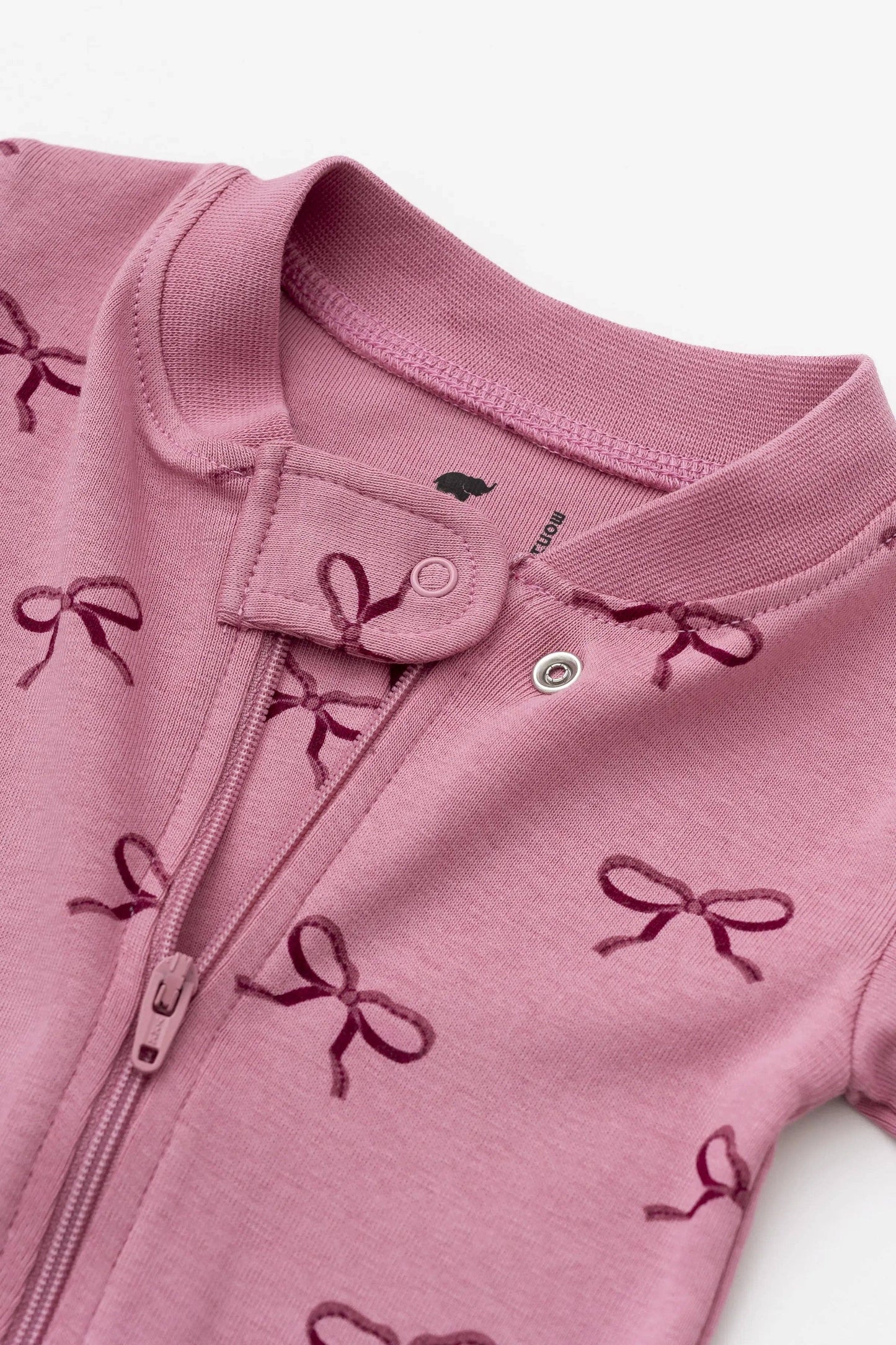 Baby Pajamas Pink Ribbons Onesie