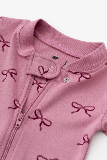 Baby Pajamas Pink Ribbons Onesie