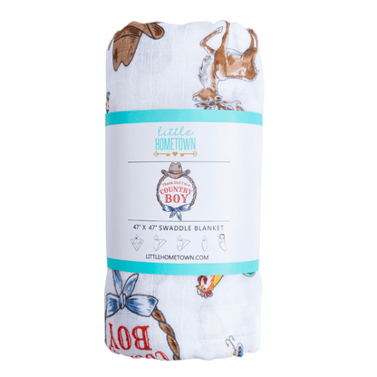 Country Boy Muslin Swaddle