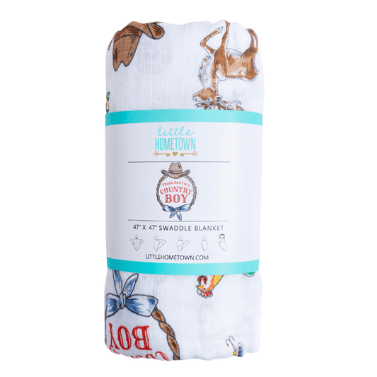 Country Boy Muslin Swaddle