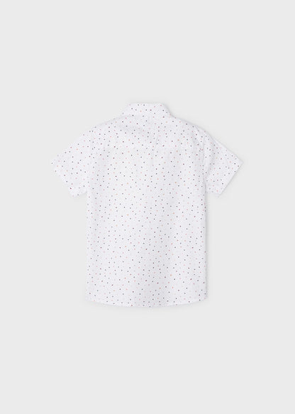 Boys Polka Dot Button Up Shirt