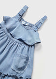 Ruffled Denim Dress