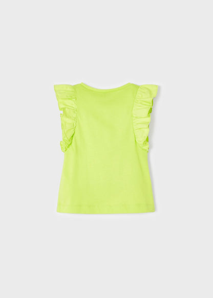 Lime Ruffle Shirt