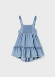 Ruffled Denim Dress