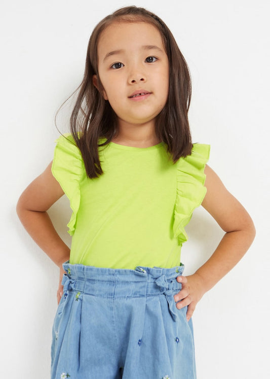 Lime Ruffle Shirt