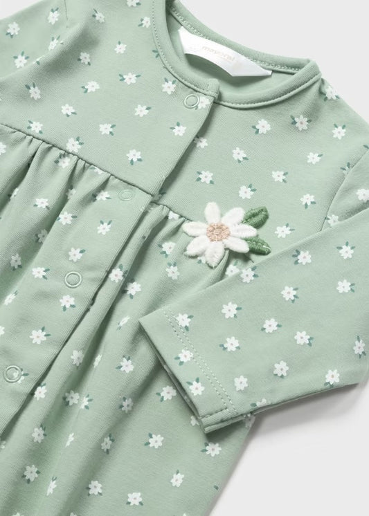 Mint Floral Onesie