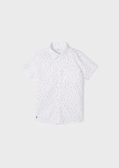 Boys Polka Dot Button Up Shirt