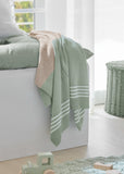 Aqua Sustainable Cotton Blanket