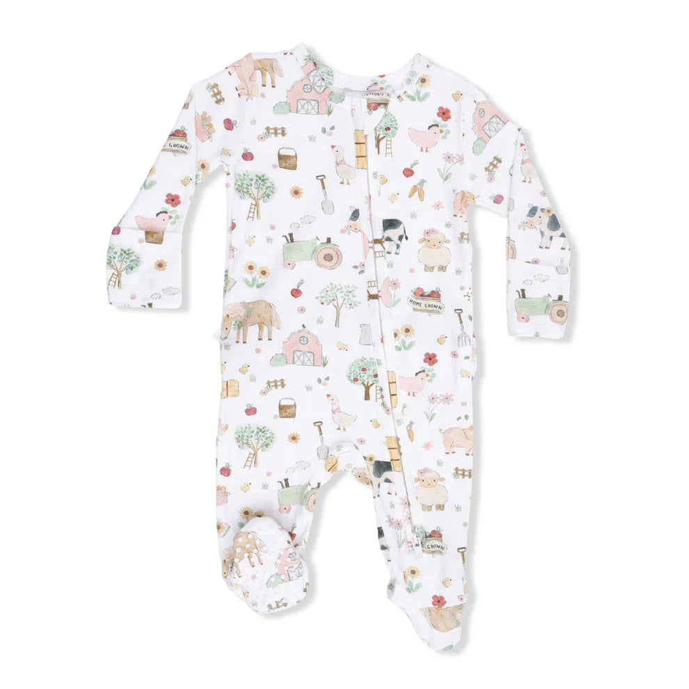 Cute Farm Animals 2 Way Footie