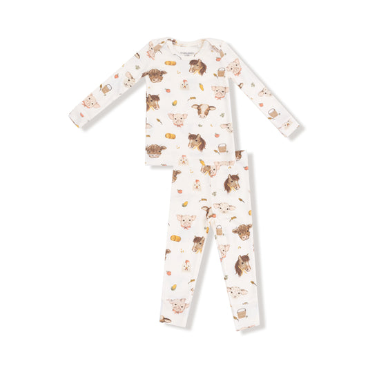 Vintage Farm Animal Loungewear Set
