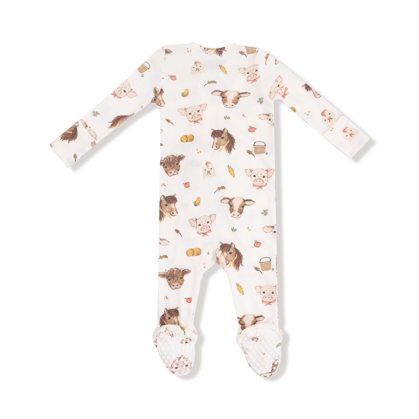 Vintage Farm Animals Footie