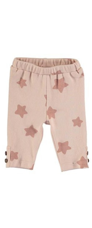 Girls Blush Star Leggings