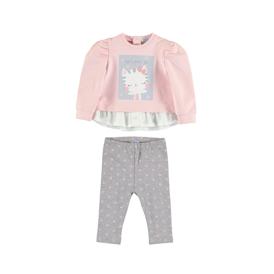 Girls Rose Legging Set