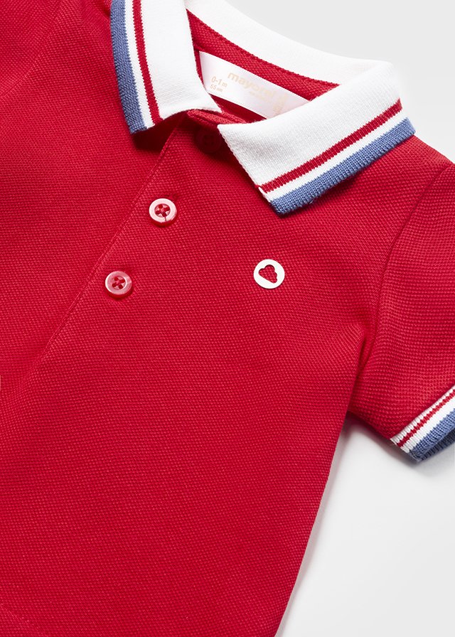 Newborn Red Polo