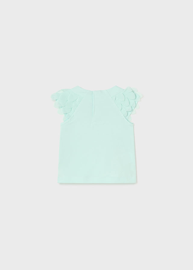Baby Girl Aqua Applique T-Shirt