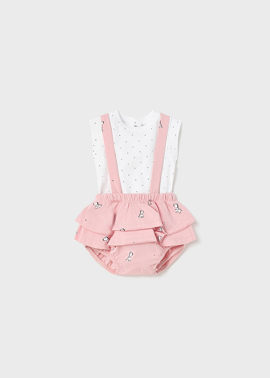 Newborn Skirt & Shirt Dungaree Set