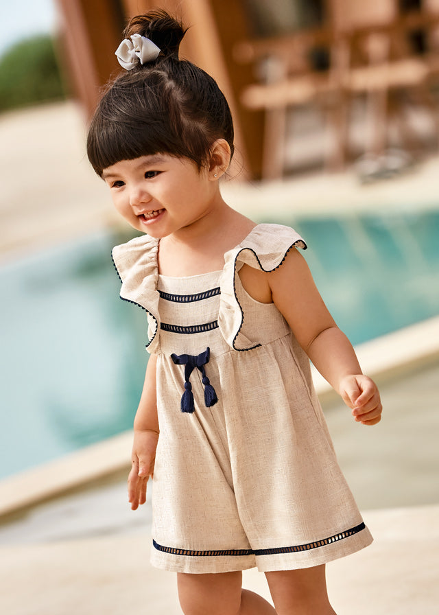 Baby girl 2024 linen romper