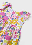 Girls Multi Color Flower Dress