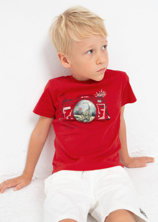 Interactive Motif Boys T-Shirt