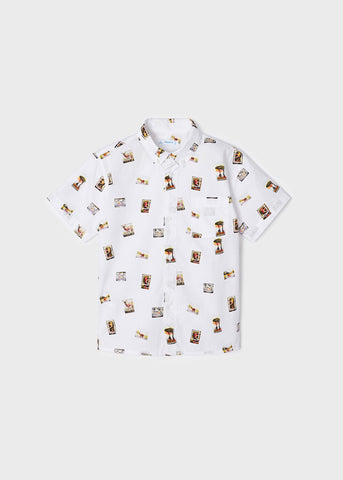 Boys Short Sleeve Safari Shirt