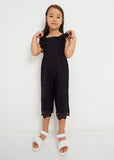 Girls Eyelet Cotton Jumpsuit