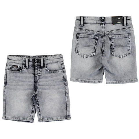 Boys Gray Denim Shorts