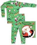 Boy Green Ho Ho Ho Pajama Set with Book