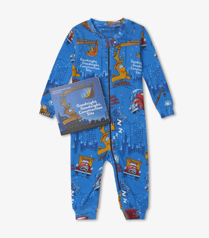 Goodnight Contruction Site Pajamas & Book Set