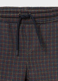Boys Blue Plaid Joggers