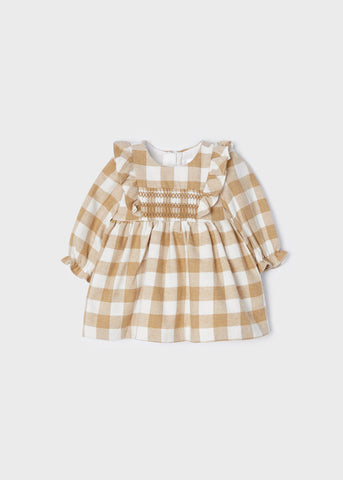 Brown Plaid Dress