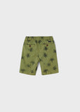 Boys Green Printed Shorts