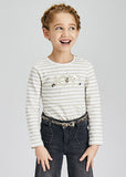 Girls Almond Joy Stripes Tshirt