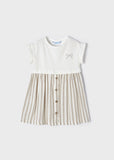 Beige Bow Dress