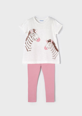 Girls Pink Zebra Set