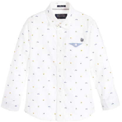 Mayoral White Design L/S Shirt